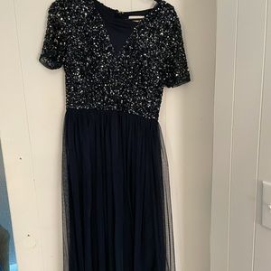 Maya Navy ASOS bridesmaid dress
